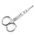 Hair eyebrows stainless steel scissors cutting tools round head nose hair beauty scissors